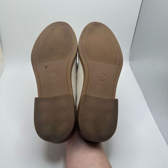 CUSHIONAIRE Women's Prescott Slip On Mule +Memory Foam 6.5 BONE NEW - Picture 5 of 7